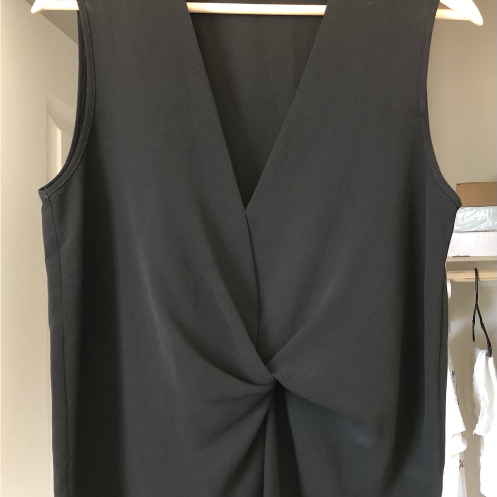 Topshop Black Twist-Front V-Neck Camisole